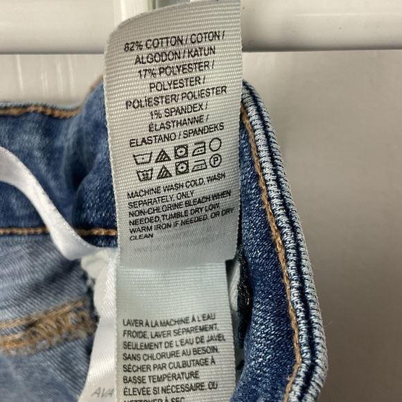 Pre-Owned Lucky Brand Ava Skinny Stone Washed Jeans with Frayed Cuffs, Size 4 - Picture 12 of 16